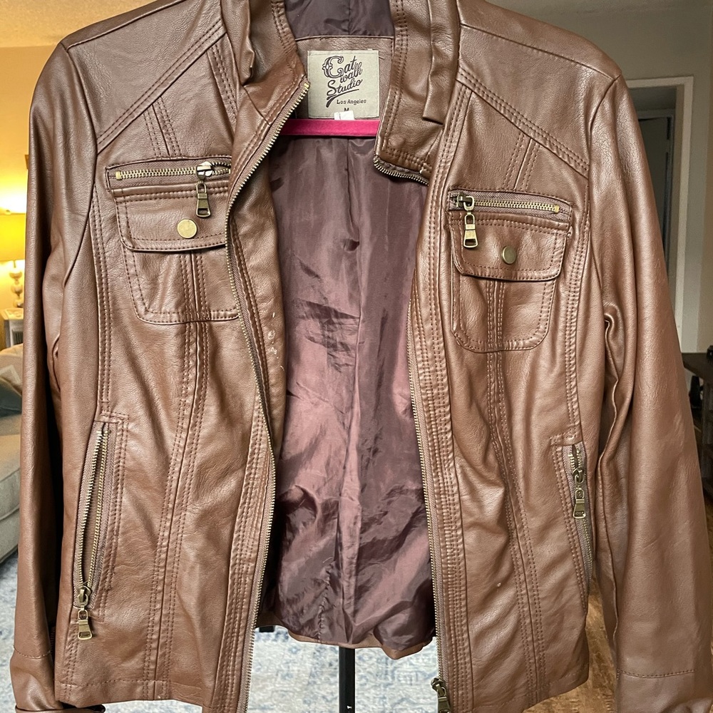 Vegan leather jacket